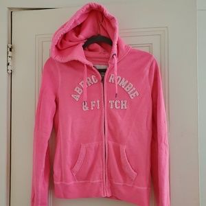 Neon Pink Abercrombie Hoodie